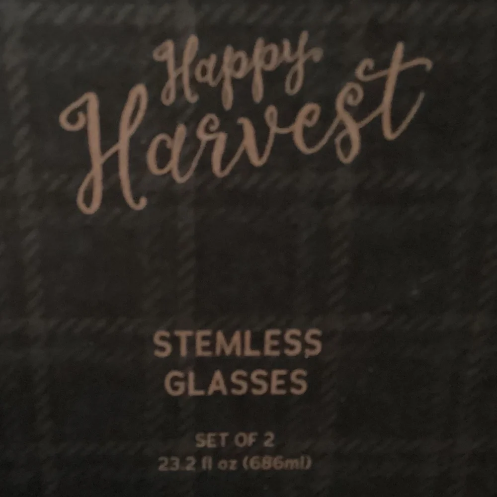 Happy Harvest Stemless Glasses Bundle